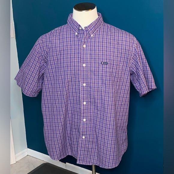 CHAPS Easy Care Short Sleeve Mens Shirt - Picture 1 of 11